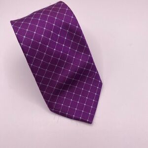 Boss Purple Diamond Pattern Men's Tie